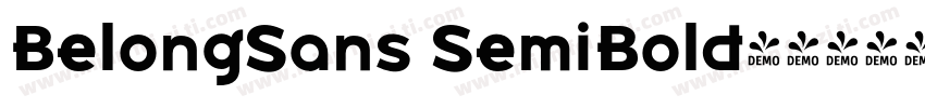 BelongSans SemiBold字体转换